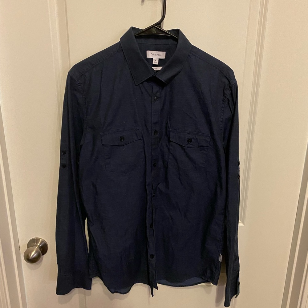 Calvin Klein slim fit dress shirt.